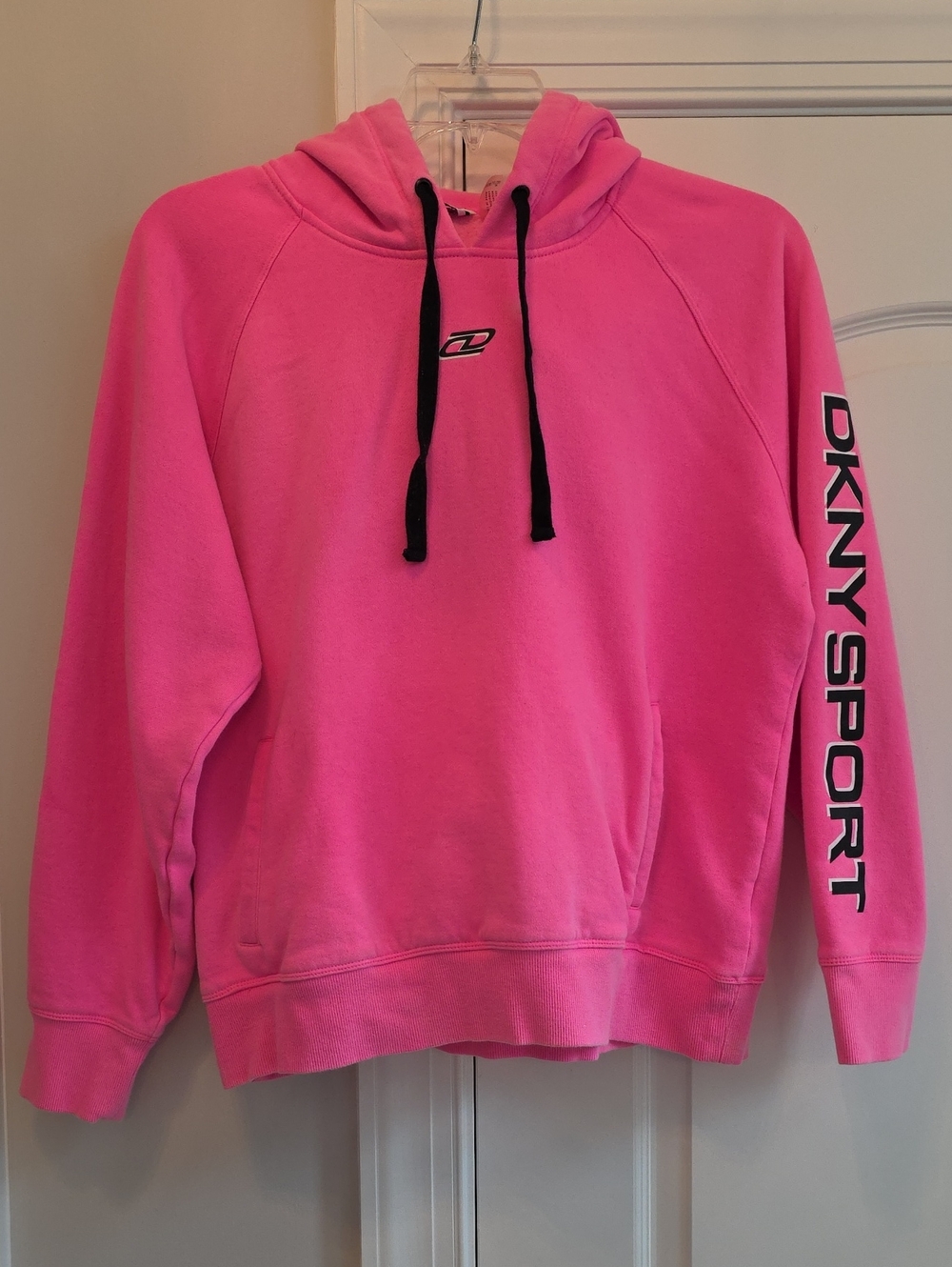 DKNY Pink Hooded Cozy Streetwear Sweatshirt